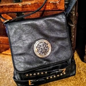 Beautiful black leather purse